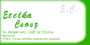 etelka csosz business card